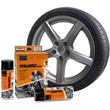 FoliaTec Spray Film (Sprühfolie) Satz - 2x400ml, Gunmetal Grey Metallic Matt