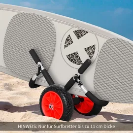 Homcom Surfwagen klappbar 64 x 55 x 38,5 cm rot