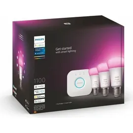 Philips Hue White and Color Ambiance 1100 E27 9W Starter-Kit (929002468811)