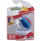Pokémon PKW3135 - Clip'n'Go Poké Balls - Alola-Vulpix & Super Ball, offizieller Pokéball mit 5cm Figur