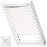 VELUX Original Solar-Verdunkelungsrollo Weiße Seitenschienen, SK08, Weiß