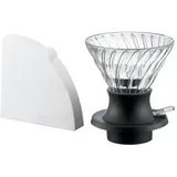 Hario Switch V60-02 200 ml Schwarz/Transparent