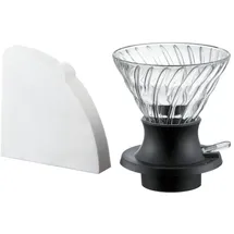 Hario Switch V60-02 200 ml Schwarz/Transparent