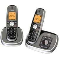 Audioline Matrix 482 Strahlungsarmes Schnurlostelefon mit Anrufbeantworter, Rufnummernanzeige, Freisprechfunktion, DECT