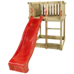 PLUS Play Spielturm mit Rutsche rot