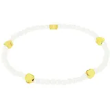 Amor Perlenarmband mit Herzen gelbgoldfarben 17 cm