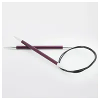 KnitPro Rundstricknadeln Rundstricknadel Zing Länge 60 cm, Jede Stärke in einer anderen Farbe