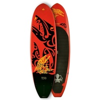 Runga-Boards SUP-Board Runga TOA EPX RED Hard Board Stand Up Paddling SUP, Allround, (Set 9.5, Inkl. coiled leash & 3-tlg. Finnen-Set) 9.5 - 273 cm