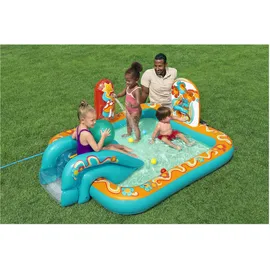 BESTWAY Wasserspielcenter Retro-Welt Wasserrutsche 193 x 152 x 74 cm (53164)