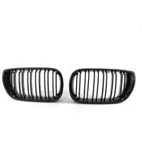 Doppelbrücke Front Nieren Grill Grill Grill Grill Glänzend Schwarz E46 4-Türer 02-05