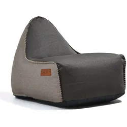 SACK it - RETRO it Canvas Sitzsack, dunkelbraun / sand