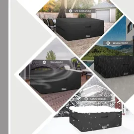 Dokon Gartenmöbel Abdeckung 213 x 132 x 72 cm Schwarz
