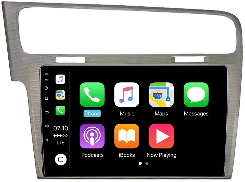Junsun 256GB Radio für VW Golf 7 CarPlay Android Auto Bluetooth - 8+256GB - Braun-Grau