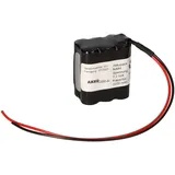 Akkuman Akku für Notleuchten 7,2V 2200mAh F2x3 AA Mignon 200mm Kabel