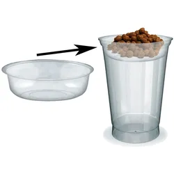 VEPATIM 100x Einsatz für PET-Trinkbecher Smoothiesbecher Dessertbecher mit O 95 mm