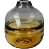 Goebel Vase, Glas, Braun, 16,5x16,5x19 cm