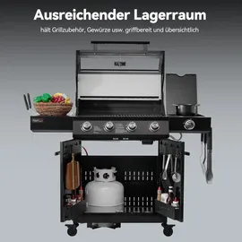 Royal Gourmet 4+1 Brenner Gasgrill schwarz