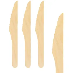 1200x Messer aus Holz 16cm