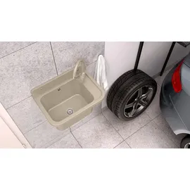 GRANITAN Spülbecken, Beige, Kunststoff, 50x34x31 cm, Küchen, Küchenausstattung, Küchenspülen