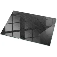 Tulup Tischplatte Schwarz, Glas, 100x70x0.4 cm Esszimmer, Tische, Esstische,