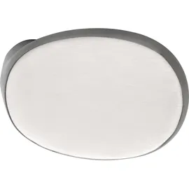 Marchesi Türknopf Gekröpft Oval Edelstahl Weiß
