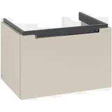 Villeroy & Boch Subway 2.0 Waschtischunterschrank, 1 Auszug, Waschbecken mittig, 637x420x454mm, A68810VN,