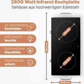 Proficook PC-DKP 1211 Doppelkochplatte