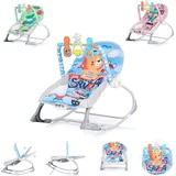 Chipolino Babywippe Baby Spa 2 in 1 elektrisch Stuhl Schaukelfunktion Spielbogen blau