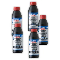 5x 500ml LIQUI MOLY 1413 Vollsynthetisches Getriebeöl (GL5) SAE 75W-90 Getriebe