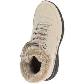 SKECHERS Glacial Ultra Mountain Muse Damen-Stiefelette, Natürliches schwarzes Synthetikmaterial, 36 EU
