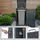 ML-Design Mülltonnenbox für 1 Tonne 240L 68x80x116,3 cm Anthrazit-Lärchenoptik