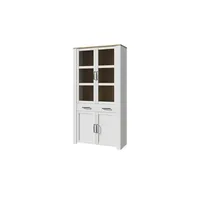 Forte Highboard Bohol 106,4 x 205,4 x 42 cm Riviera Eiche / Sibiu Lärche hell