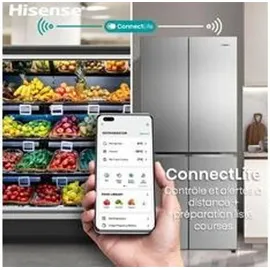 Hisense RQ5P470SAFD Multi Door (483 l, 1785 mm hoch, Schwarz)
