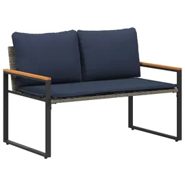 vidaXL Gartenbank 115 x 65 x 72 cm Grau und Marineblau