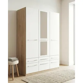 Priess Wäscheschrank Barcelona 140 x 193 x 54 cm Weiß