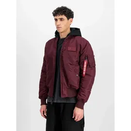 Alpha Industries Ma-1 Zh Back Print Jacke - Dark Cherry - M