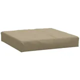 vidaXL Palettenkissen Melange Taupe 60x60x10 cm Stoff