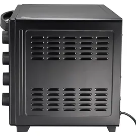 Jago® Minibackofen - mit Umluft, Drehspieß, Innenbeleuchtung, Elektrisch, 60L, 6 Kochmodi, 2000W, Timer, 100 - 230 °, Doppelglastür