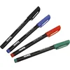 CD/DVD Dual Markers, 4in2 set of 4 pieces, black-red-blue-green