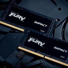 Kingston FURY Impact - DDR5 - Modul - 32 GB - SO DIMM 262-PIN - Silber