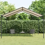 Teenpull – Gartenpavillon Beige 4x4 M Stahl Und Stoff