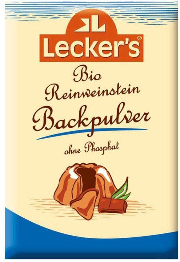 Lecker ́s Reinweinstein Backpulver 4x21g Bio