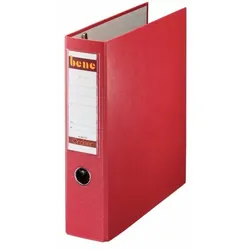 Postschekordner A4, 7,5 cm o.Kanten- schutz, rot, 2 x A5 quer abheftbar