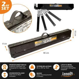 Lemodo Premium Arbeitsbock höhenverstellbar, Klappbock mit 580 kg Tragkraft