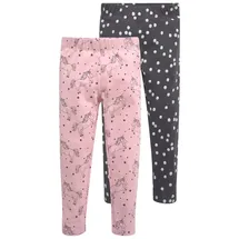 Kidsworld Leggings »2er Pack Leggings für kleine Mädchen« mit Pferde-Allover, rosa