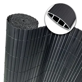 casa pura Sichtschutzelement 100 x 500 cm Grau PVC