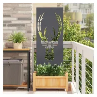 vidaXL Sichtschutz-Leinwand 50 x 140 cm Anthrazit