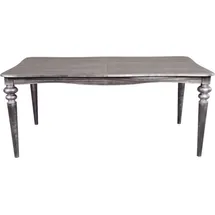 Casa Padrino Barock Esstisch Silber Anthrazit ausziehbar 180 - 230 cm - Tisch