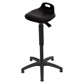 Stier Stehhilfe mit Gleitern Sitzhöhe 570-820 mm PU-Sitz mit Tragegriff