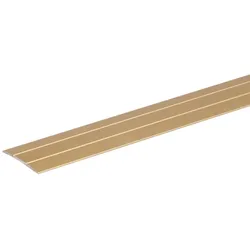 Alberts Übergangsprofil, Aluminium, verschiedene Farben, selbstklebend, flach, Länge 90 cm
